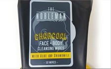 The Face  Body Cleansing Wipes, Charcoal, 30 count