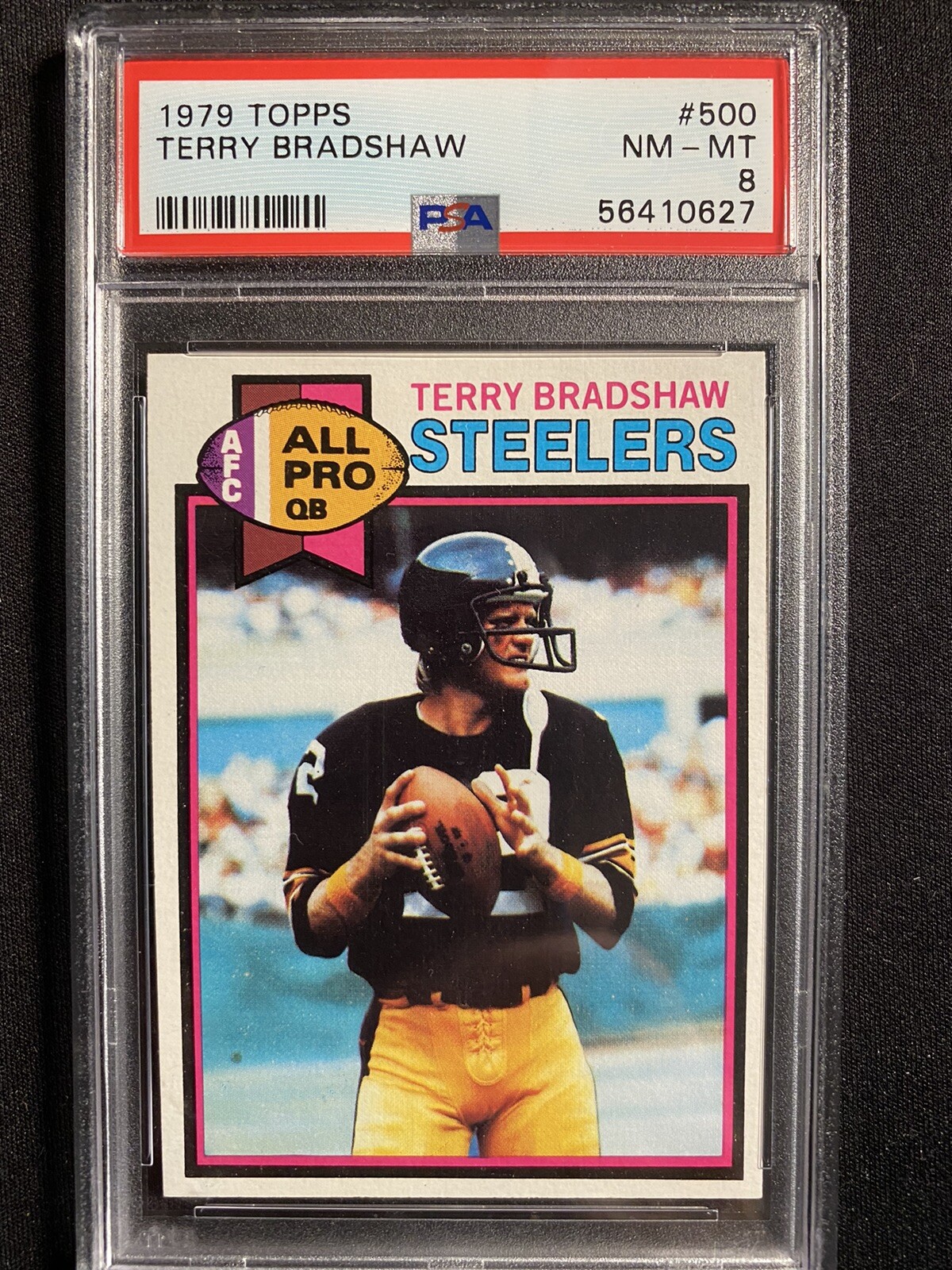 TERRY BRADSHAW 1979 Topps Football Pittsburgh Steelers #500 PSA NM-MT 8 |  eBay