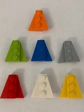 LEGO Parts (4pcs) 2x3 Right & Left Wing Plates /Wedges, 43722 43723 Choose Color