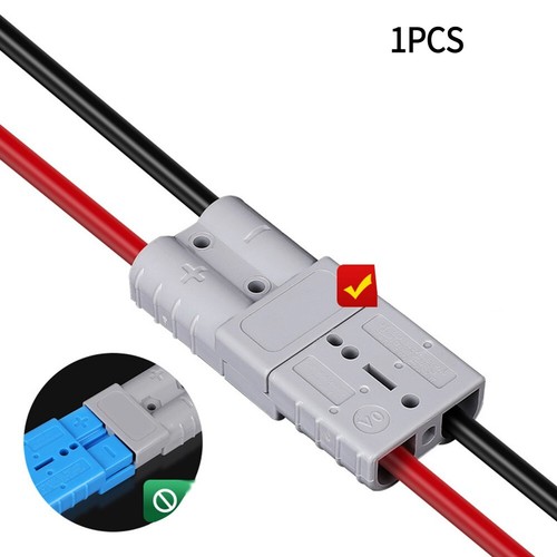 1PC 50A F��r Anderson Forklift Battery Connector With Cable Connector Plug - Picture 2 of 17