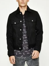 NWT Ksubi Men’s Classic Denim Jacket Ace Black - Black - 2XL
