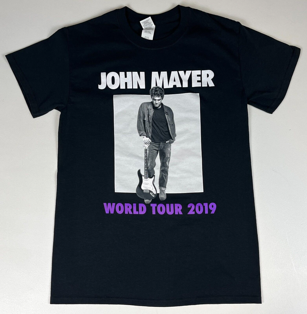 John Mayer World Tour 2019 T-Shirt Double-Sided Sz S