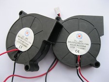 2 pcs Brushless DC Cooling Blower Fan 5015S 24V 50x50x15mm 2 Wire Sleeve Bearing