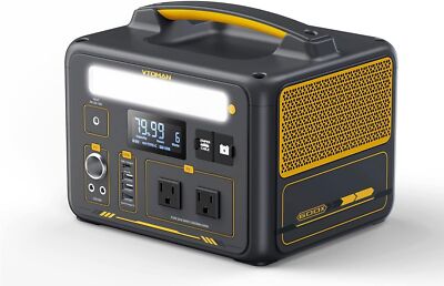 VTOMAN Jump 600X Portable Power Station with Extra Battery, 600W