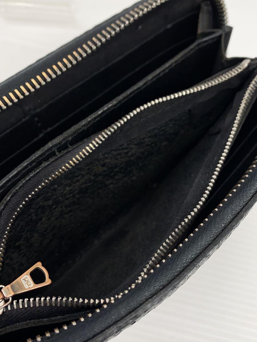 Isamu Katayama Backlash Long Wallet/Round Zip/Python/Blk Isamu Katayama Backlash Long Wallet/Round Zip/Python/Blk