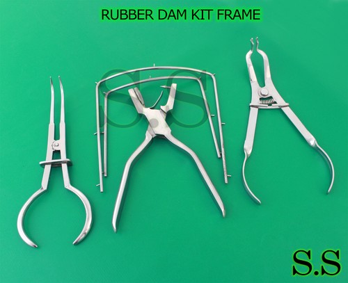 Kit Dighe In Gomma Dentale Ainsworth Punch Palmer Pinze Telaio 12 - Foto 11