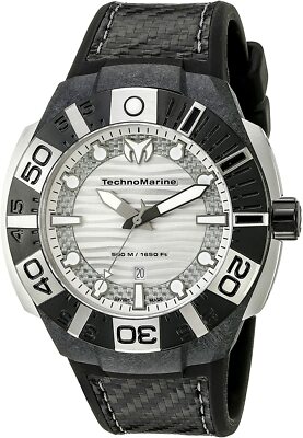 Technomarine Men's TM-514001 Black Reef Analog Display Swiss Quartz Black Watch