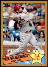 Paul Goldschmidt 2020 Topps 1985 35th Anniversary All-Stars 5x7 Gold #85AS-36 4/
