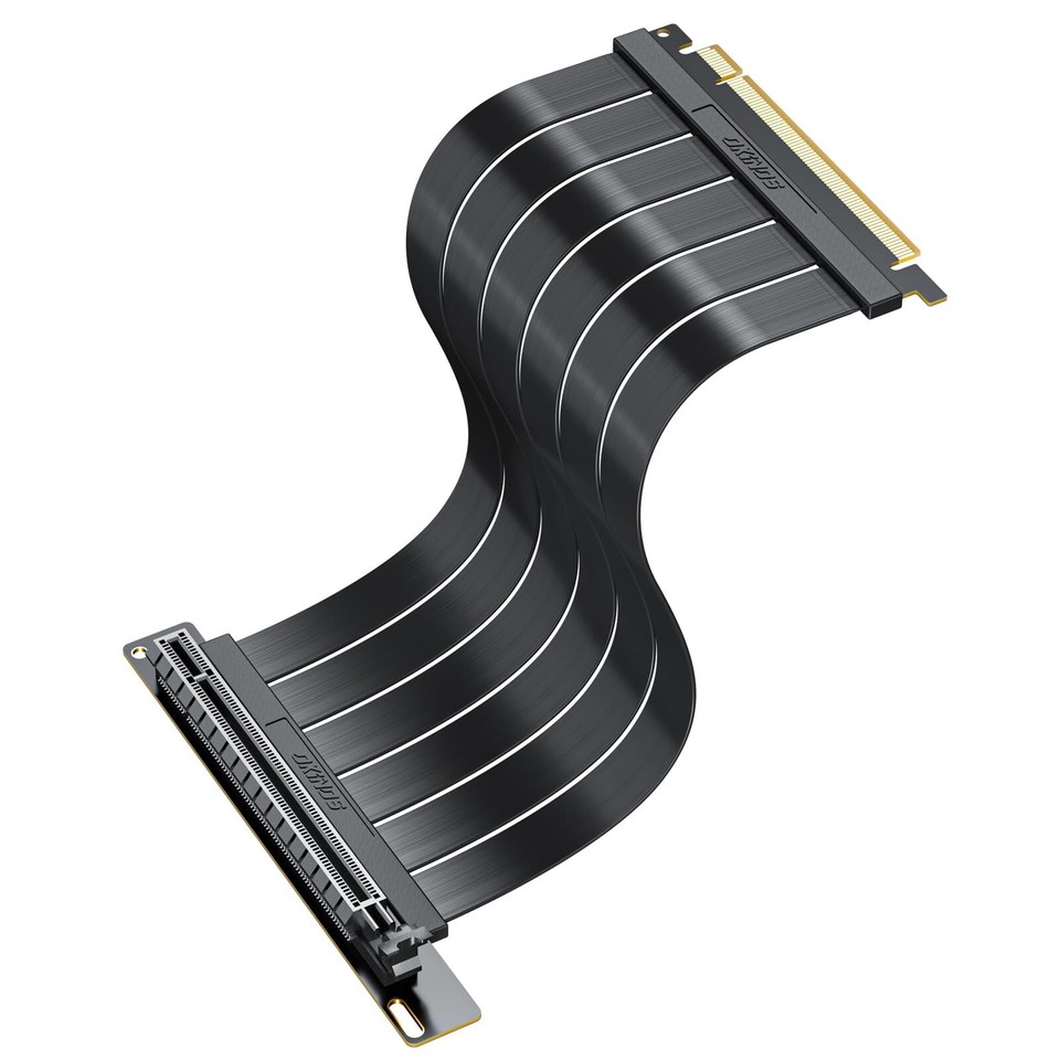 4.0 PCIE 16X Riser Cable Graphics Card Extension Cable 90° GPU ...