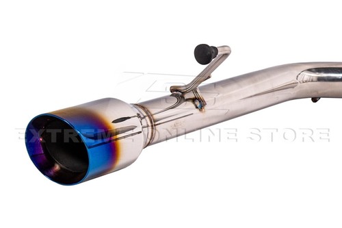 For 07-14 Infiniti G35 G37 Sedan | Muffler Delete Axle Back 4" Burnt Tip Exhaust - Picture 17 of 23
