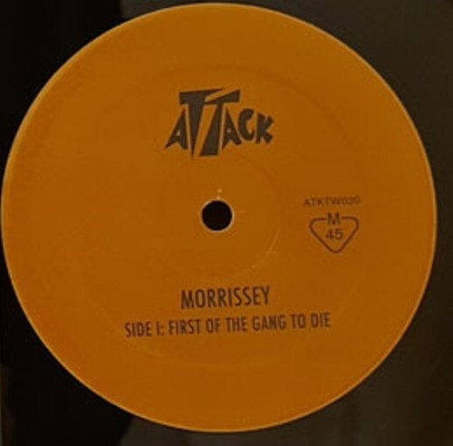 Morrissey First Of The Gang To Die 12" w Inner UK 2006 Attack NM - Picture 2 of 2
