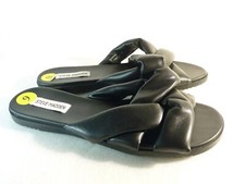 Steve Madden Women Shoes sandals Flat Black Slide Size 9 SKU 10644