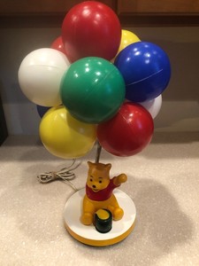 winnie the pooh lamp with balloons