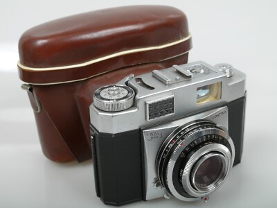Zeiss Contina analog 24x36mm 35mm Sucher Kamera Pantar 2,8/45 TOP + Ta. case