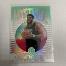 KARL-ANTHONY TOWNS 2020-21 Panini Illusions Green Mystique Acetate TIMBERWOLVES