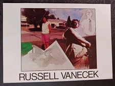 postcard art Russell Vanecek artist promotional ephemera unposted