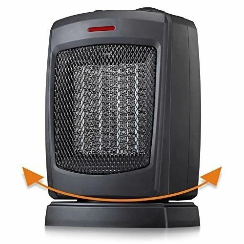 Portable Small Oscillating Ceramic Fan/Space Heater Electric Thermostat |  eBay