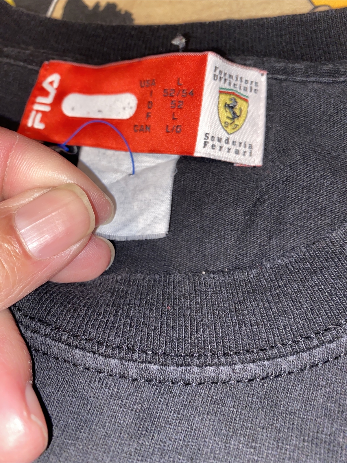 FILA Scuderia Ferrari 1954 2004 T Shirt Grafica 50° Anniversario L Edizione Limitata