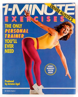 Denise Austin's 1-Minute Exercises Paperback Vintage Books February 1987-1st Ed.