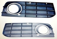 LÜFTUNGSGITTER Stoßstange Gitter links rechts für AUDI A4 B8 2007 - chrom