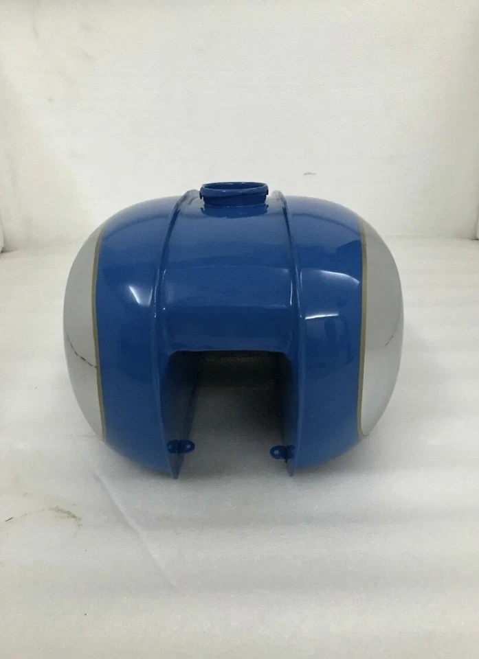 BSA C15 CROMADO Y PINTADO AZUL TANQUE DE GASOLINA/APTO PARA Foto 3 de 4