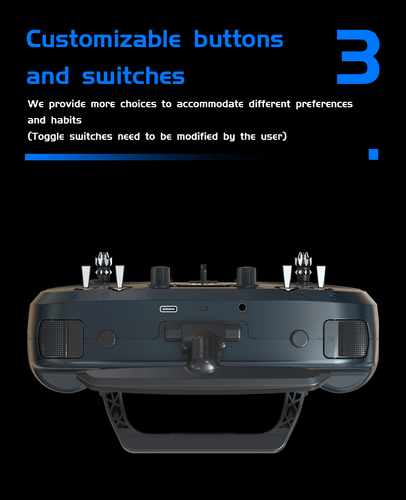Jumper T14 2.4GHz/915MHz 1W ELRS VS-M CNC Hall Sensor Gimbals Radio Controller - Picture 11 of 24
