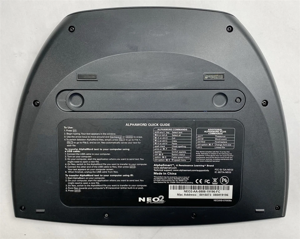 Alphasmart Neo 2 Neo2 Portable Classroom Keyboard Word Processor Writing Tool - Image 4 of 4