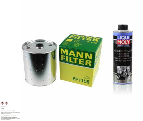 MANN-FILTER Ölfilter PF 1155 + LIQUI MOLY 2427 Pro-Line Motorspülung - Afbeelding 1 van 7