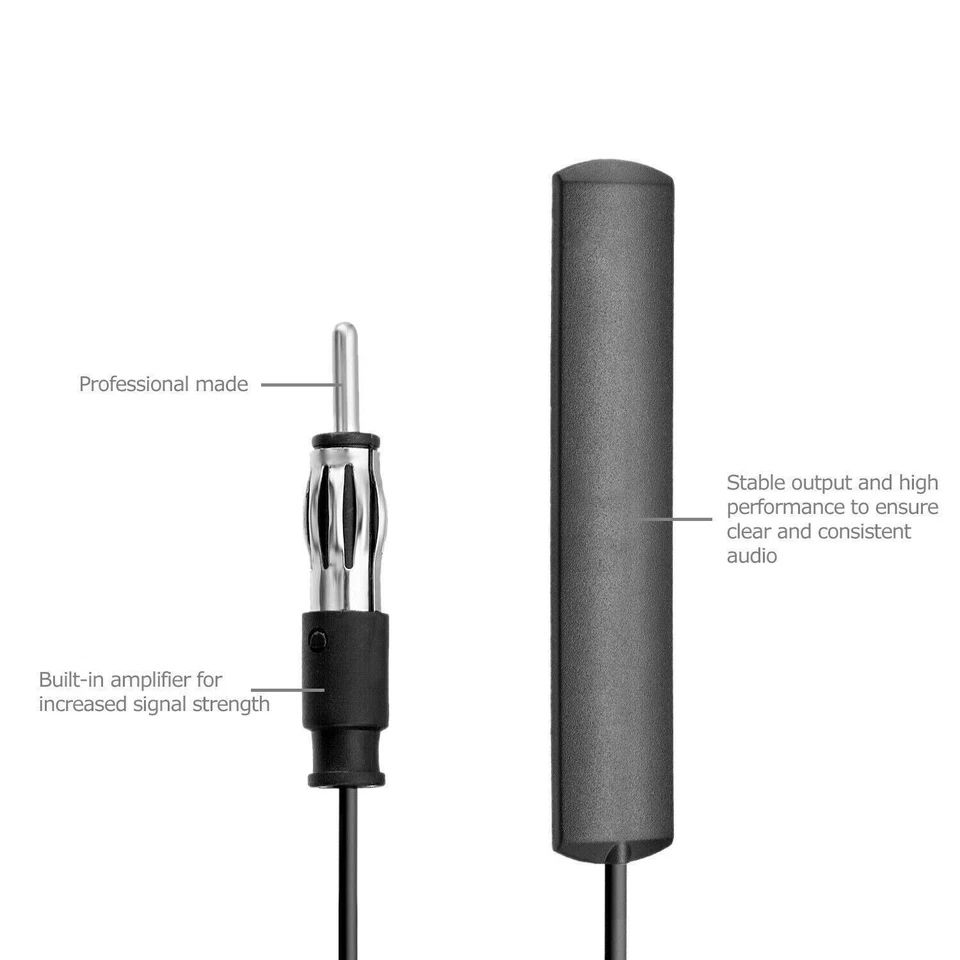 Car Interior Hidden Amplified Antenna Electronic Stereo AM/FM Radio Universal Foto 4 de 4