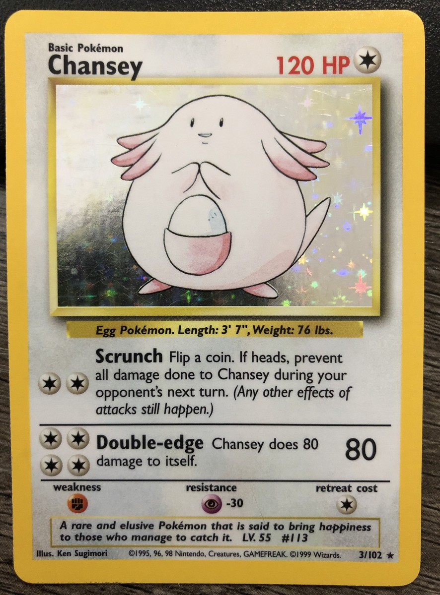 ポケモンカードゲーム Chansey holo rare wotc pokemon card 🔥 PSA 8! POKEMON CHANSEY HOLO RARE 3/102 BASE SET, TCG