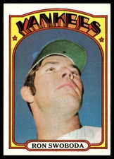 1972 Topps #8 Ron Swoboda New York Yankees NR-MINT