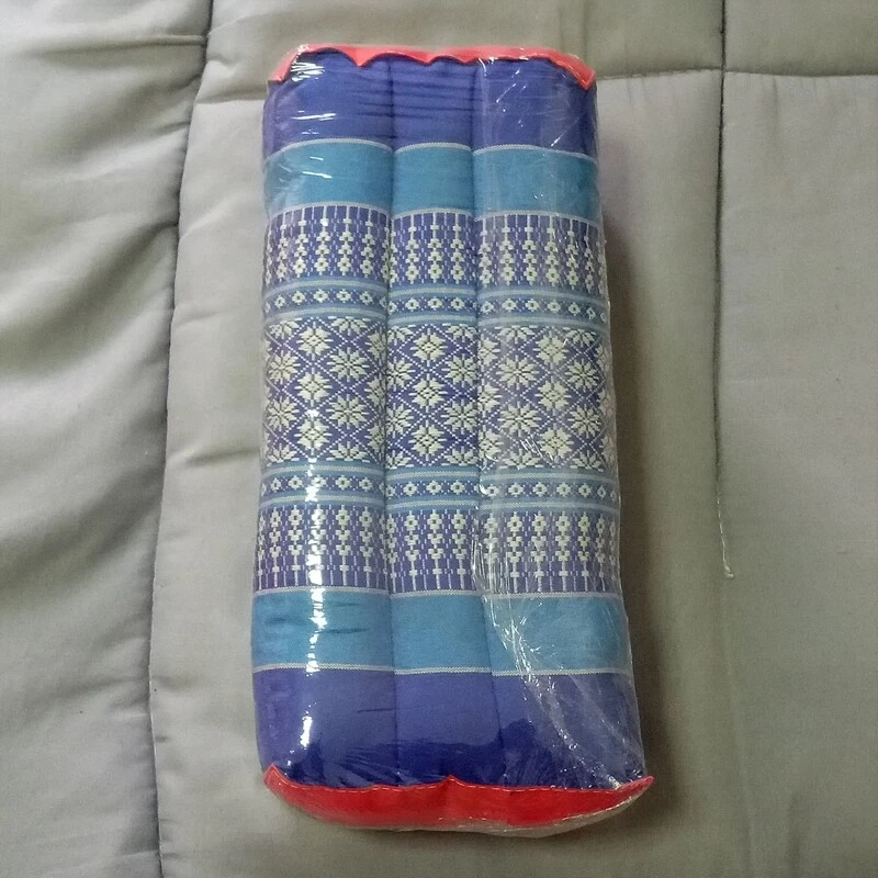 Almofada de algodão tailandês almofada ioga encosto de cabeça meditação KAPOK 100% preenchida  - Imagem 2 de 4