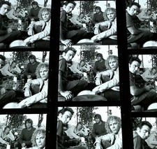 JON BON JOVI 8.5x11" BLACK & WHITE CONTACT SHEET PHOTO BW PROOF METAL ROCK B&W 1
