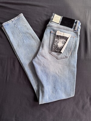 NEUW Iggy Skinny Jeans Mid Denim Mens W32 L34 Denim Cotton - Main Image