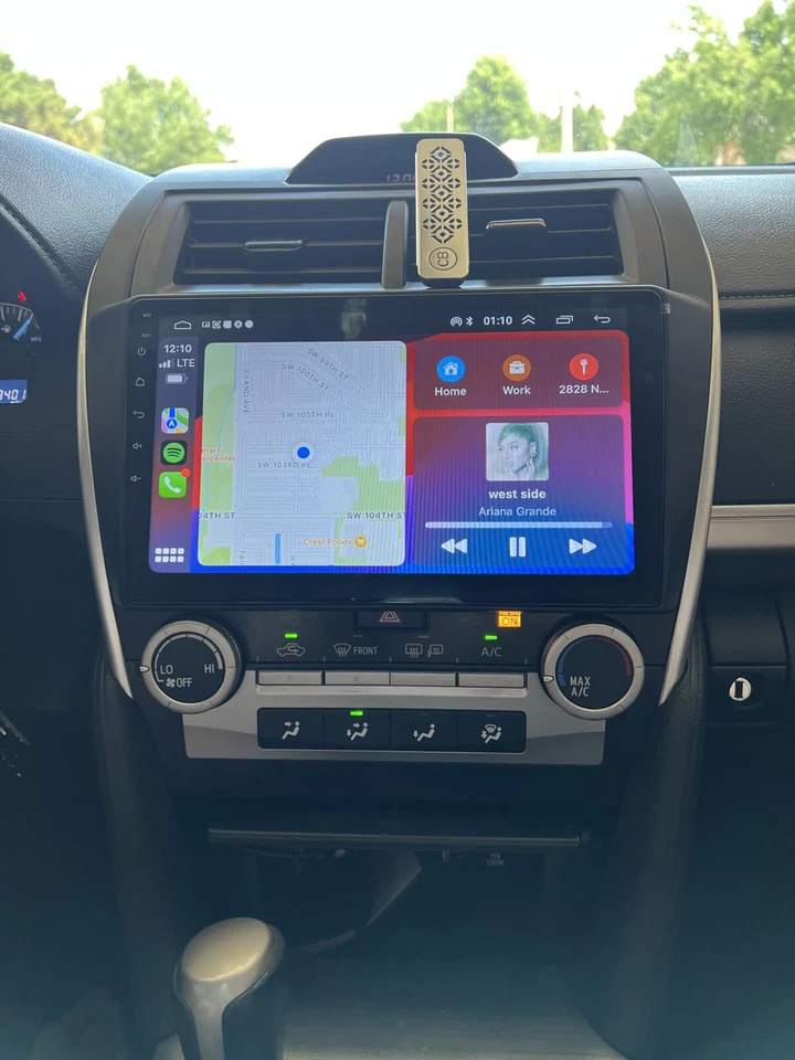 Radio estéreo para automóvil Toyota Camry 2012-2014 Android 15 Carplay BT GPS navegación WIFI Foto 2 de 4