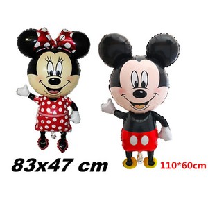 18 Grande Forme Mickey Minnie Mouse Fete D Anniversaire Ballon Feuille Air Helium Fill Ebay