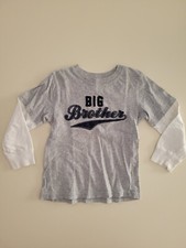 CARTERS Big Brother Boys Shirt Top 4 T toddler cotton school