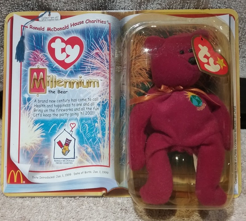 MILLENNIUM  Bear   TY McDonalds  Beanie Babies - Sealed