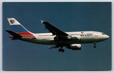 Airplanes~Aeroflot Airbus Industrie A310-308 In Air~Vintage Postcard