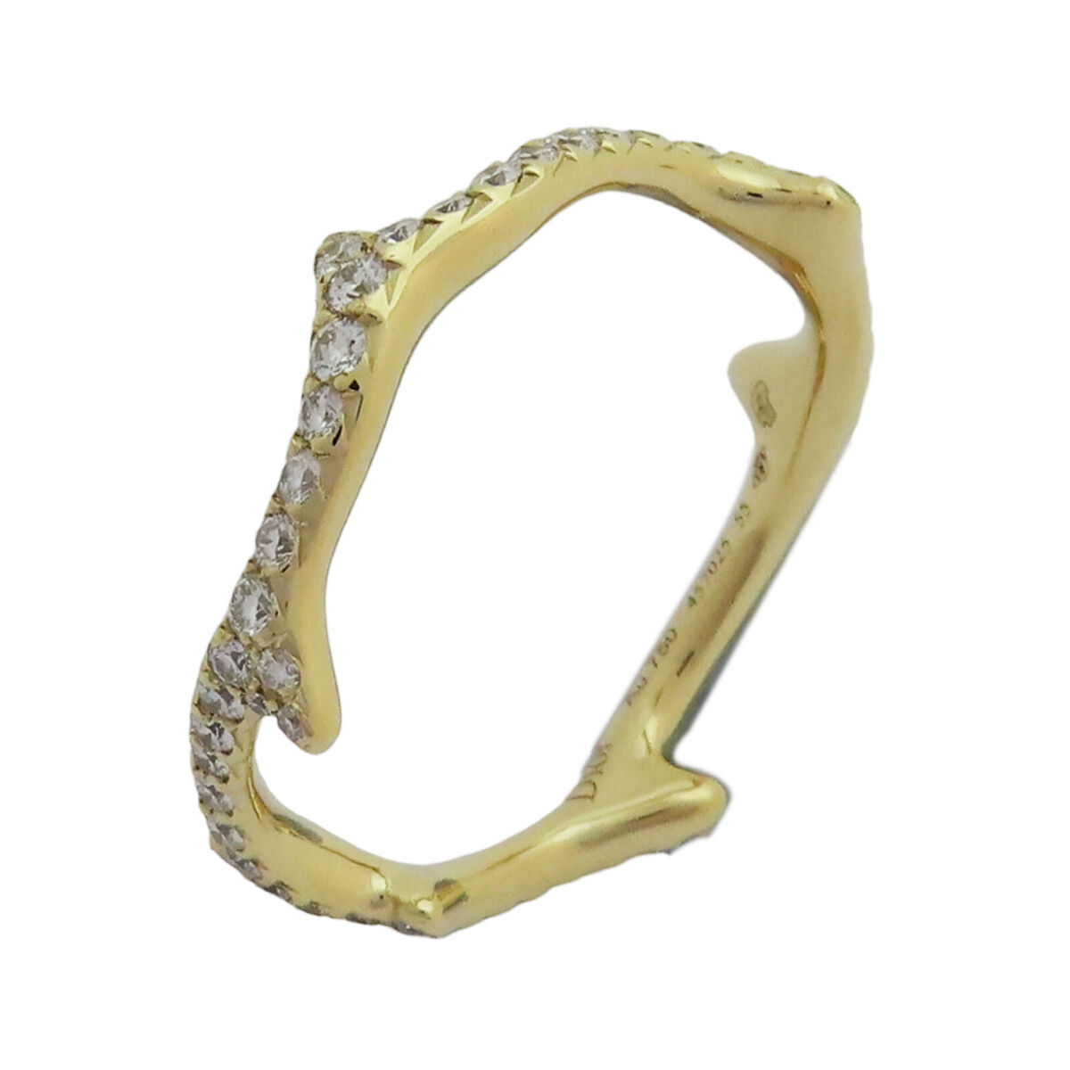 DIOR Bois de Rose Ring 18K Yellow Gold With Diamond US Size DIOR Bois de Rose Ring 18K Yellow Gold With Diamond US Size