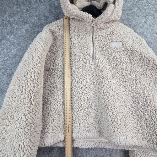 Everlast Jumper Womens 18 Beige Pullover Teddy Fleece Hoodie 12606 - Picture 6 of 10