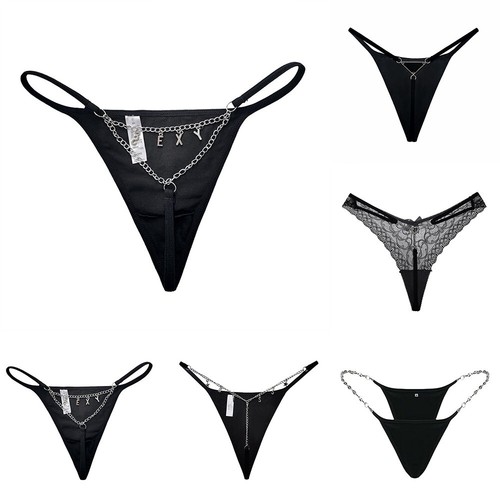 Women's Chain G String Thong Panties T Back Lingeries Underwear Sleepwear - Picture 3 of 24