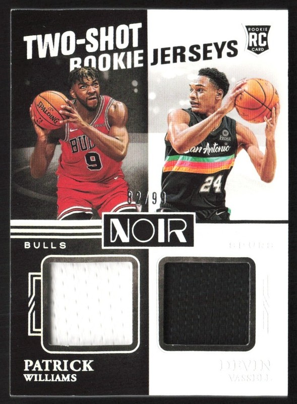 2020-21 Panini Noir Two-Shot 82/99 Devin Vassell Patrick Williams Rookie GS1