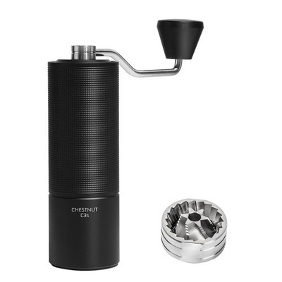 Chestnut C3S Manual Coffee Grinder, Stainless Steel S2C Conical Burr Coffee G...
