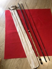 ANCIENNE CANNE A MOUCHE MITCHELL  MATCH ELITE CARBONE 12'+HOUSSE / TRES BON ETAT