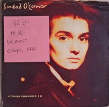 Sinéad O'Connor Nothing Compares 2 U Vinyl Record 7" VG/G+ ENY630 1990