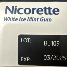 Nicorette 4 mg White Ice Mint Nicotine Gum - 100 Count