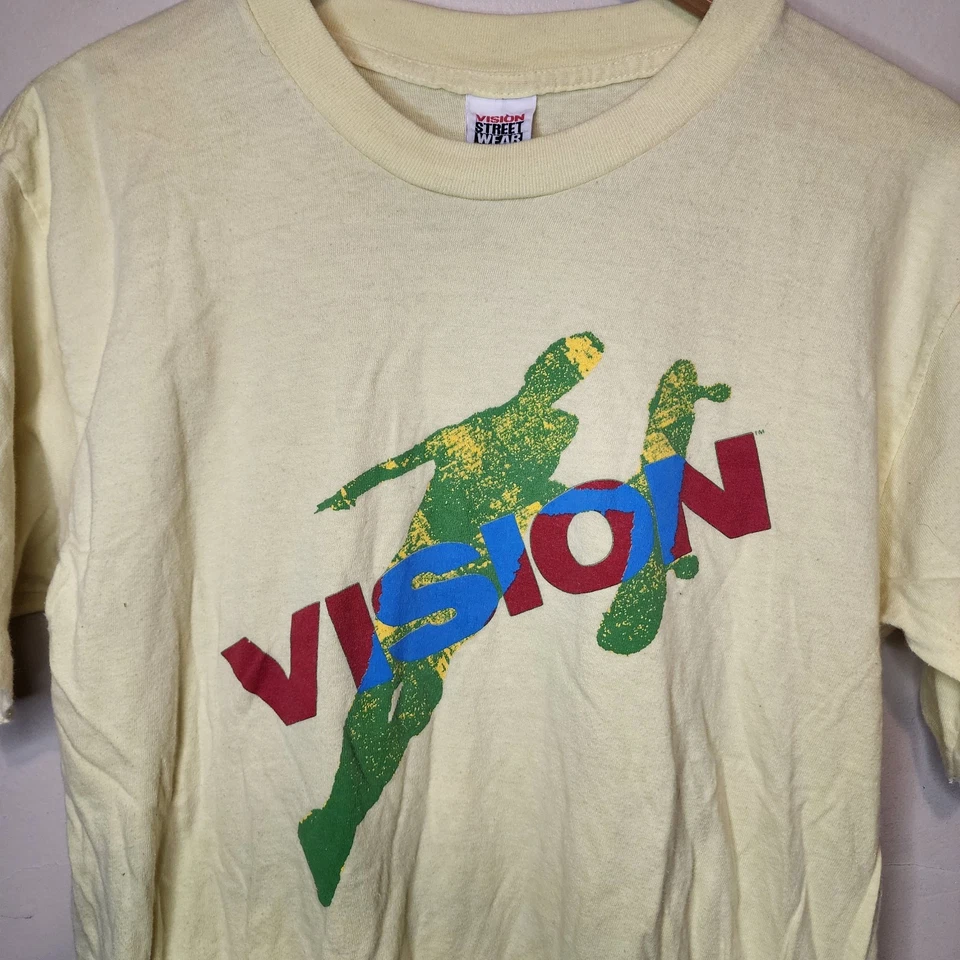 Camisa De Colección Años 80 Vision Street Wear 1987 Monopatín Puntada Única Hecha en EE. UU. Rara Foto 4 de 4