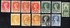Netherlands 1923 stamps Mi#123-130 used CV=30$