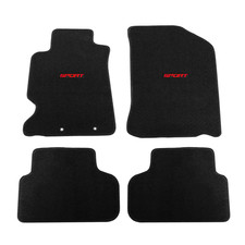 Fits 02-06 Acura Rsx Black Nylon Floor Mats Car Carpets Front Rear 4pcs W Sport